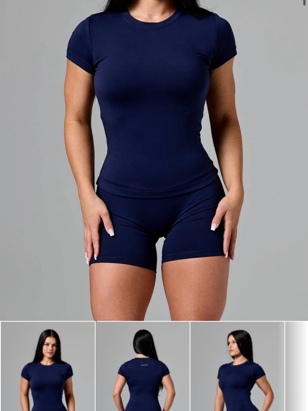 Paragon full length short sleeve top ink